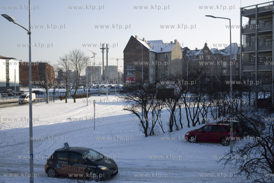 Pętla autobusowa przy ul. Jana z Kolna w Gdańsku.
10.01.2017
fot....