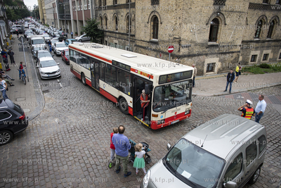 Skrzyżowanie ulic Rzeźnickiej i Jana Augustyńskiego....