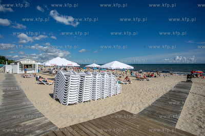 Wejscie na plażę nr 32A i 33  w Sopocie.
01.08.2022
fot....