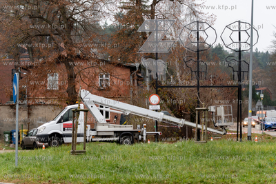 Oliwa. Nowy drogowskaz przy ul. Spacerowej w pobliżu...
