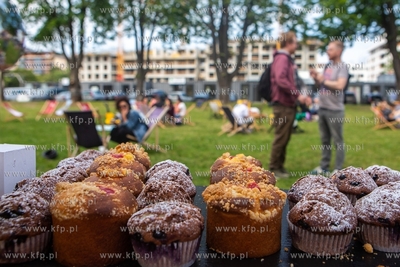 Gdańsk, Stary Maneż, Targ śniadaniowy. 13.07.2019...