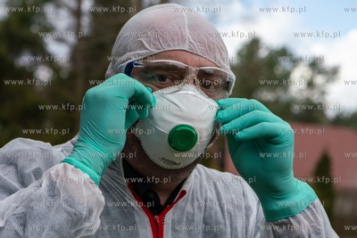 Gdańsk. Ochrona przed koronawirusem. Zdjęcie ilustracyjne....