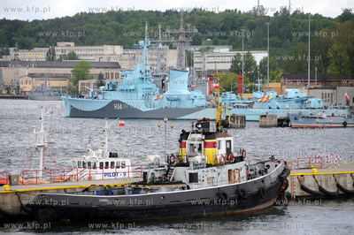 Niszczyciel ORP Blyskawica w porcie wojennym w Gdyni...