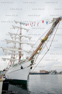 Gdynia. Meksykanski zaglowca Cuauhtemoc, ktory zacumowal...