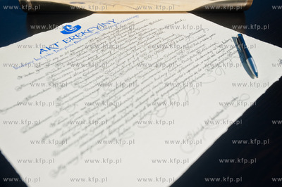 Gdansk. Batycki Kampusu Uniwersytetu Gdanskiego. Uroczystosc...