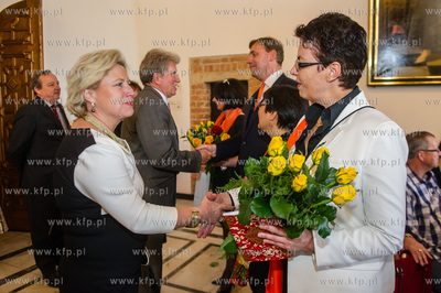 Gdansk. Wielka Sala Wety Ratusza Glownego Miasta. Obchody...