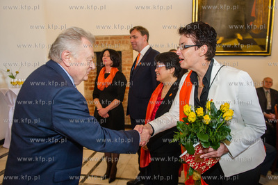 Gdansk. Wielka Sala Wety Ratusza Glownego Miasta. Obchody...