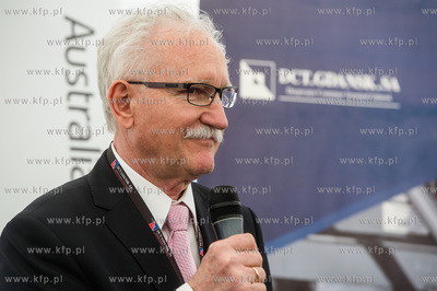 Gdansk. Terminal kontenerowy DCT. Uroczystosc inauguracji...