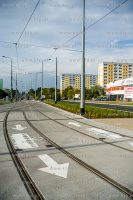 Gdansk. Ostatnie dni budowy linii tramwajowej na Morene....