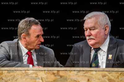 Gdansk. Europejskie Centrum Solidarnosci. Wystapienie...