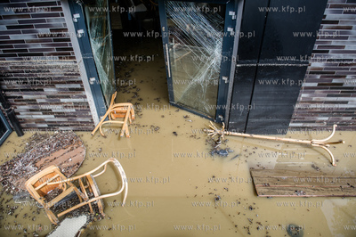 Gdańsk. Wrzeszcz. Skutki silnych opadow, które przeszły...