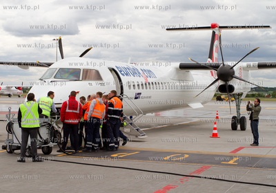 Po raz pierwszy odwiedzil gdanskie lotnisko najnowszy...