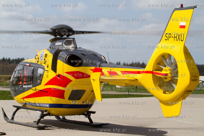 Port Lotniczy Goleniów. Nz. Eurocopter EC-135 Lotniczego...