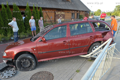 Sopot Droga Zielona. Wypadek samochodowy. Samochod...