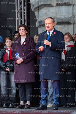Parada Niepodległości w Gdańsku. Nz. Donald Tusk...