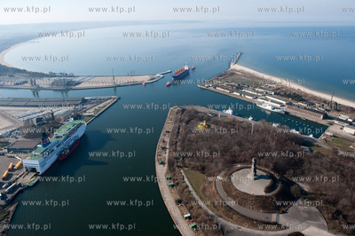 Westerplatte w porcie Gdańsk z lotu ptaka. 25.05.2009...