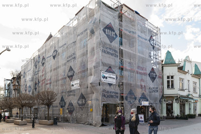 Sopot, ul. Bohaterów Monte Cassino. Prace renowacyjne...