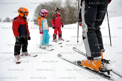 Stok narciarski w Przywidzu na Kaszubach. Na miejscu...