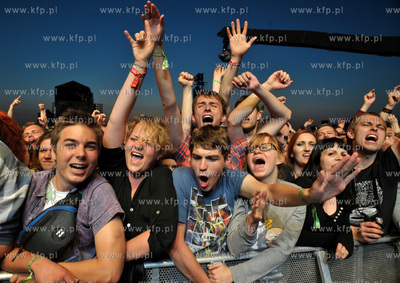 Heineken Open'er Festival w Gdyni.Publicznosc. 05.07.2013...