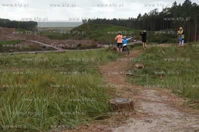 Mierzeja Wiślana. Miejsce planowanej budowy przekopu,...