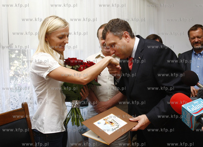 Sopot. Urzad Miasta. Spotkanie Prezydenta Jacka Karnowskiego...