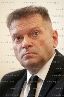 Gdansk. Hotel Scandic. Konferencja prasowa Krzysztofa...