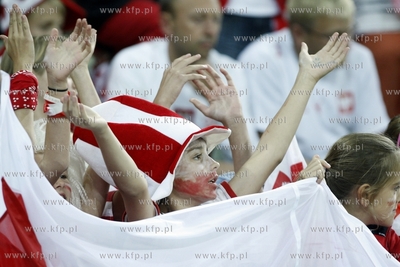 Gdansk. PGE Arena. Mecz towarzyski Polska- Dania. Nz....