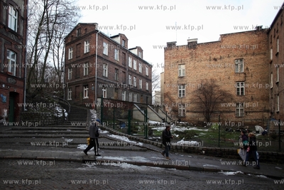Biskupia Gorka w Gdansku. Kamienice przy ul. Biskupiej.
11.12.2013
fot....