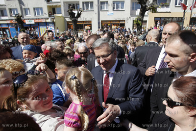 Wizyta Prezydenta RP Bronislawa Komorowskiegow Sztumie....