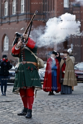 Gdańsk. Plac między Złotą Bramąi Katownią. Historyczna...