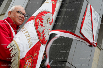 Budynek NSZZ Solidarność w Gdańsku. Uroczystość...