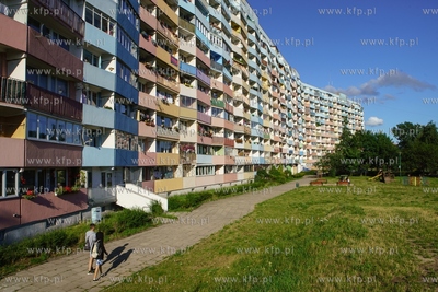 Falowiec w Nowym Porcie, przy ulicy Wyzwolenia. 10.07.2021...