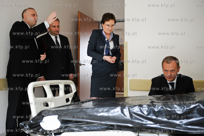 Gdansk. Uroczystosc zakonczenia budowy Centrum Medycyny...