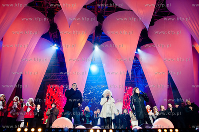 Gdansk. Dlugi Targ. Swiateczny koncert Cala Polska...