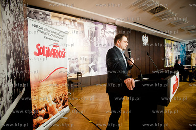 Gdansk. Sala BHP Stoczni Gdanskiej. Spotkanie zorganizowane...