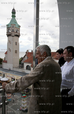 Sopot. Przewodniczacy Parlamentu Europejskiego prof....