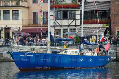 Gdansk. Marina - przystan jachtowa na Motlawie. Przywitanie...