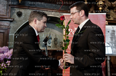 Gdansk. Dwor Artusa. Wreczenie nagrod w plebiscycie...