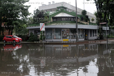 Dwukrotnie wielkie nwalnice nawiedzily Wejherowo. Ulewa...