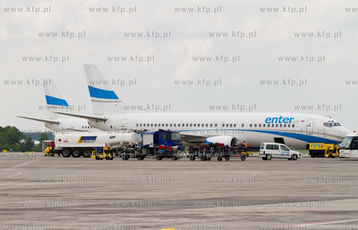 Port Lotniczy Gdansk im. Lecha Walesy. Nz.Boeing 737...
