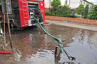 Sopot. Ulica Poniatowskiego. Ulewny popoludniowy deszcz...