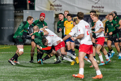Mecz Polska - Litwa na Narodowym Stadionie Rugby n/z...