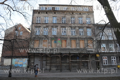 Tysiacletni Gdansk. Kamienice na Placu Walowym. 12.01.2009...