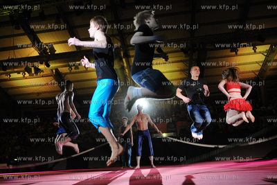 Gdansk, hala widowiskowa AWFiS. Wielka gala konczaca...