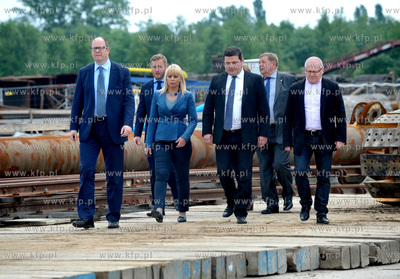 Gdansk, ul. Ku Ujsciu. Chrzest maszyny TBM, ktora otrzymala...