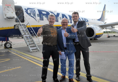 Port Lotniczy Gdansk. Konferencja Michael'a O'Leary...