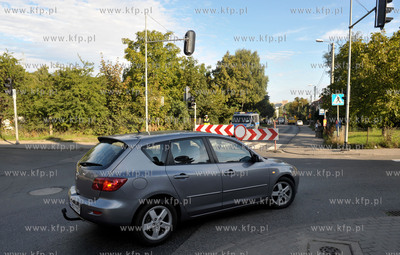 Awaria wodociagu na ul. Sobieskiego w Gdansku. Odcinek...