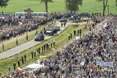Papież Jan Paweł II w Pelplinie. Msza święta. 6.06.1999...