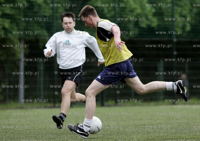 Sopot. Pilka nozna. Spotkanie towarzyskie druzyn Urzedu...