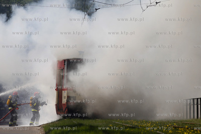 Gdansk Stogi. Cwiczenia ZKM, Policji, Strazy Pozarnej...